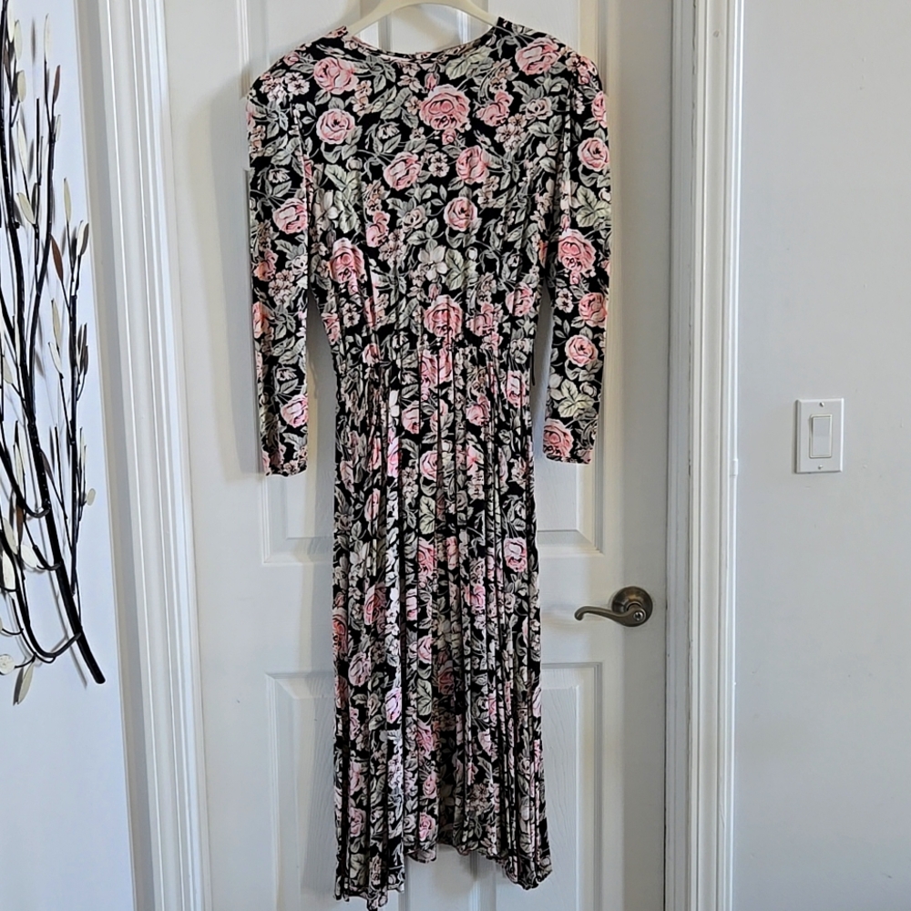 Vintage Floral Dress Size 12
